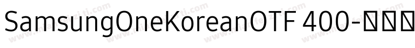 SamsungOneKoreanOTF 400字体转换